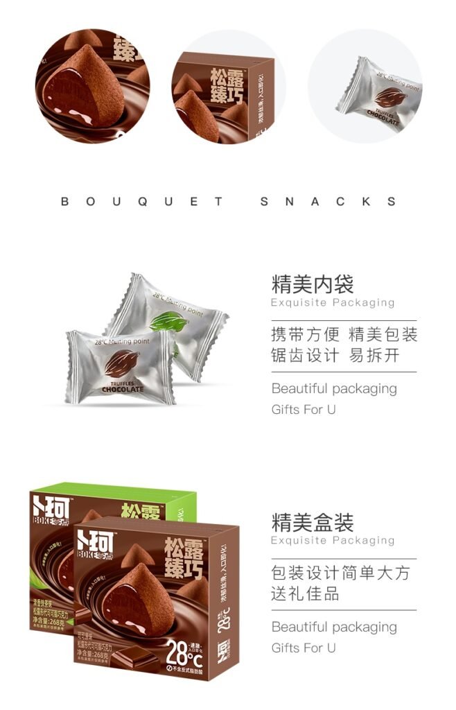 Compound Chocolate Truffles 268g package informations Compound Chocolate Truffles 268g package informations