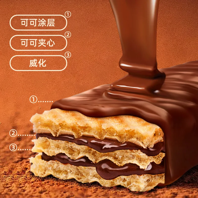 Crispy Chocolate Wafer Bars details